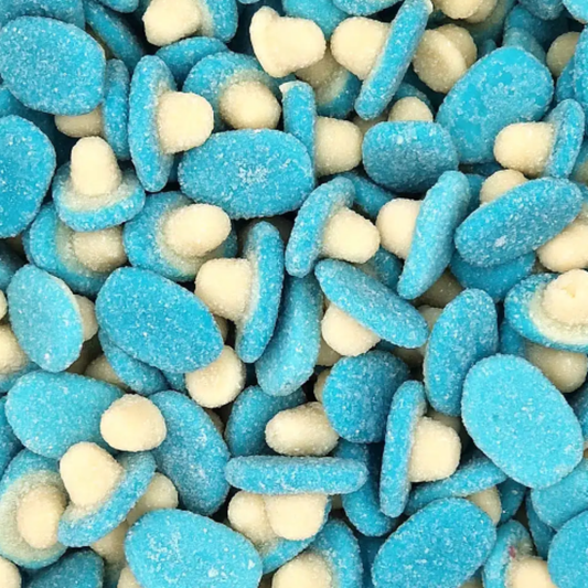 Fizzy Blue Raspberry Mushrooms